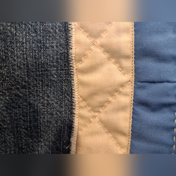 OOAK🪽Whisk me away - Vintage Quilt Patchwork Denim - Picture 4 of 6